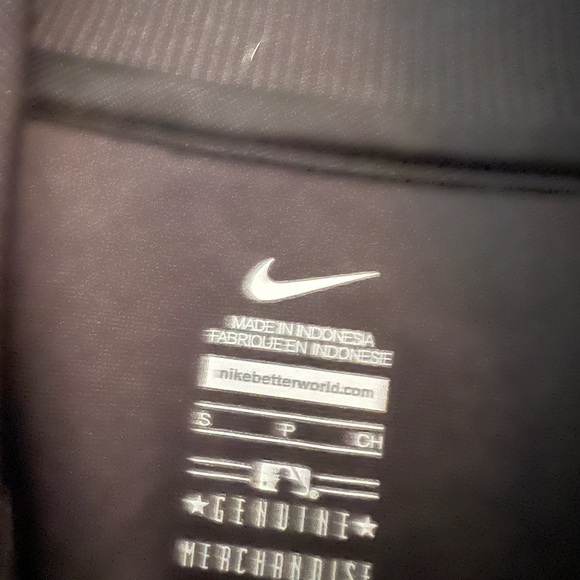 S Nike San Francisco Giants Black Embroidered Zip Adult Small Sweatshirt MLB - Picture 5 of 11